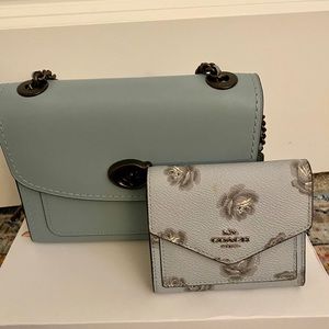 Coach parker 18 and tea rose wallet